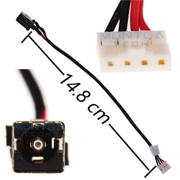 Gintai Laptop DC Power Jack Harness Cable Socket Plug Port Replacement for Toshiba Satellite L55DT-A5253 L55D-A5252 10pcs Cable legth 16cm 