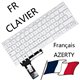 Clavier AZERTY Français Blanc pour Asus VivoBook E202SA Ordinateur Portable