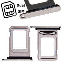 Dual SIM card Tray Silver white for Apple iPhone 11 Pro Max
