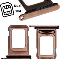 Dual SIM card Tray Gold for Apple iPhone 11 Pro Max