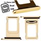 Dual SIM card Tray Gold for Apple iPhone XR