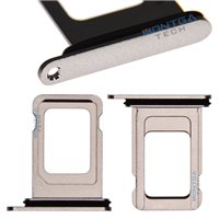 Rack Tiroir Support Carte SIM en couleur Blanc Argenté pour Apple iPhone 11 Pro Max Téléphone portable