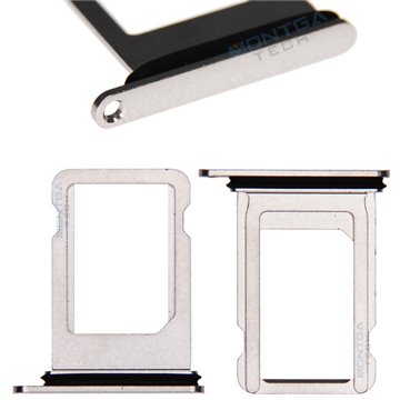 Rack Tiroir Support Carte SIM en couleur Blanc Argenté pour Apple iPhone XS Téléphone portable