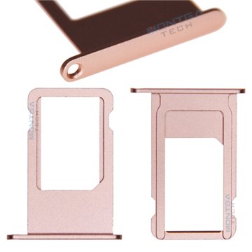 Rack Tiroir Support Carte SIM en couleur Rose pour Apple iPhone 6S Plus Téléphone portable