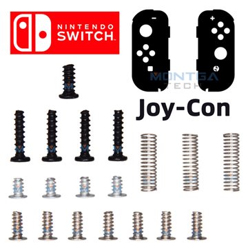 Lot de 16 Vis Mixte pour manette joy con de Nintendo Gamepad Switch Console de jeux