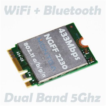 Carte WiFi 433Mbps interne pour Ordinateur Portable HP 13-W002NF