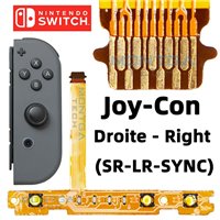 Nappe câble joystick Droite Bouton Touche SR LR SYNC manette Joy Con pour Nintendo Gamepad Switch Console de jeux