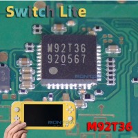 IC chipset M92T36 pour Nintendo Gamepad Switch Lite Console de jeux