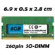 Mémoire vive 8 Go SODIMM DDR4 compatible Ordinateur Portable Asus K556