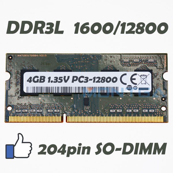 parts-quick 8GB Memory for ASUS X453SA Notebook DDR3L PC3L-12800 SODIMM Compatible RAM 