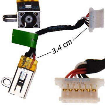 Charging DC IN cable for HP Pro x2 612 G1 power jack