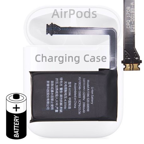 Battery for Apple AirPods Lightning Case A1602 Wireless Earphones Replacement Cell 409mAh