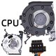 CPU Cooling FAN for HP Pavilion Gaming 15-CX0058WM Computer Laptop