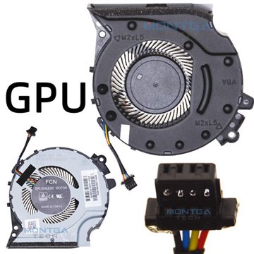 GPU Cooling FAN for HP Pavilion Gaming 15-cx0001nf Computer Laptop