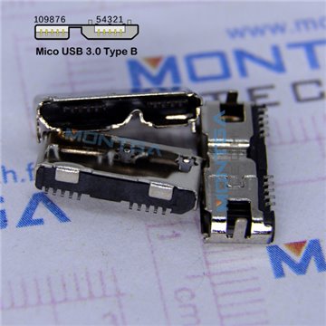 Port Micro USB 3.0 pour Disque dur Externe Samsung 2.5 USB Micro-B 1TB M3 HX-M101TCB/G Branchement prise connecteur à souder