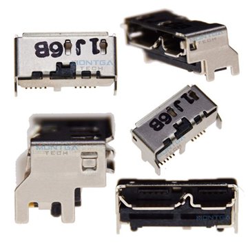 Port Micro USB pour Disque dur Externe WD 2.5 USB Micro-B 4TB WDBPKJ0040BBK-0A Branchement prise connecteur à souder