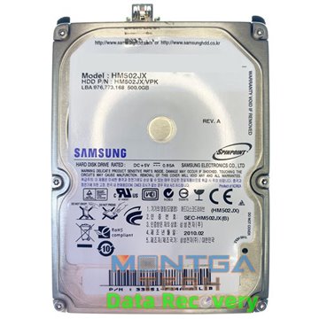 Samsung 500GB HM502JX/VPK Disque dur Externe Service d'évaluation pour la récupération des données et Frais de retour / détruire