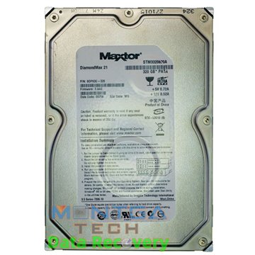 迈拓Maxtor 320GB STM3320820A 9DP03G-326 内置硬盘数据恢复评估检测 + 邮寄退回/销毁费用