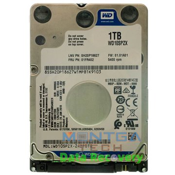 WD 1TB WD10SPZX-24Z10T0 Internal hard drive Evaluation service for data recovery + Return costs / destroy