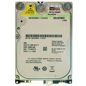 WD 1TB WD10TMVV-11TK7S1 External hard drive Evaluation service for data recovery + Return costs / destroy