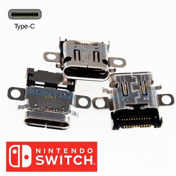 原装任天堂游戏主机 Nintendo Switch Type C 充电尾插 / 电源头