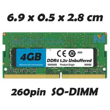 Memory RAM 4 GB SODIMM DDR4 for Computer Laptop Acer E5-774