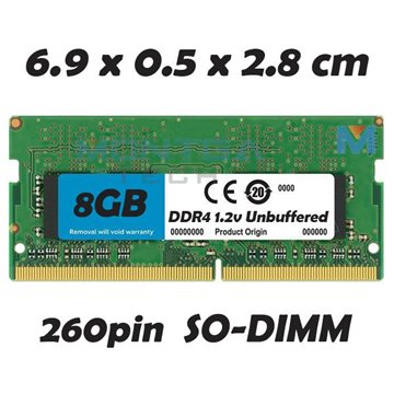 Memory RAM 8 GB SODIMM DDR4 for Computer Laptop Dell 5520