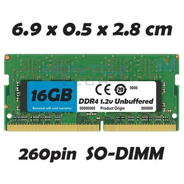 Memory RAM 16 GB SODIMM DDR4 for Computer Laptop MSI Thin GF63 9SC